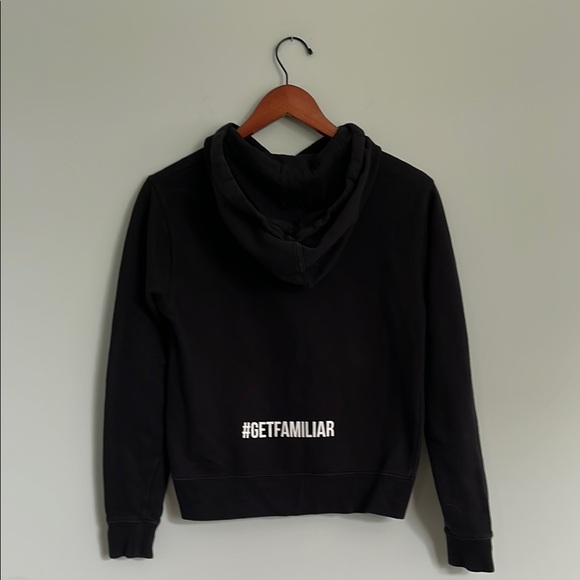 WLKN The Building Signature Logo Hoodie Sweatshirt Black Minimalist  XS - Picture 2 of 9